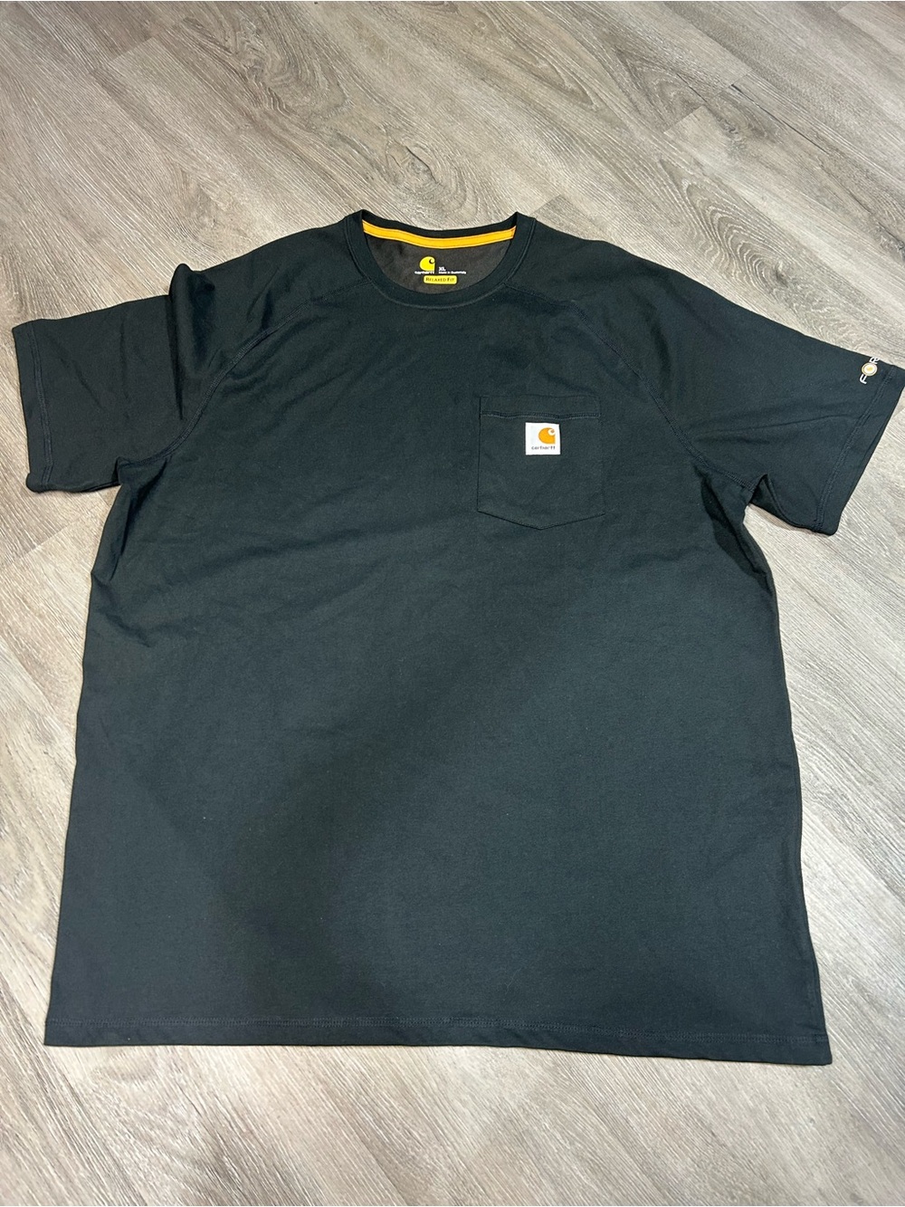Carhartt Force Relaxed Fit Midweight Pocket T-Shirt Black XL FastDry Work